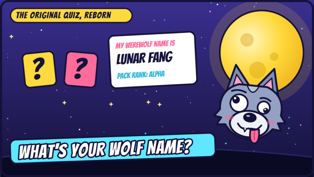What's Your Werewolf Name? The Quiz That Created a Legend